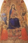 Ambrogio Lorenzetti, Madonna and Child Enthroned,with Angels and Saints